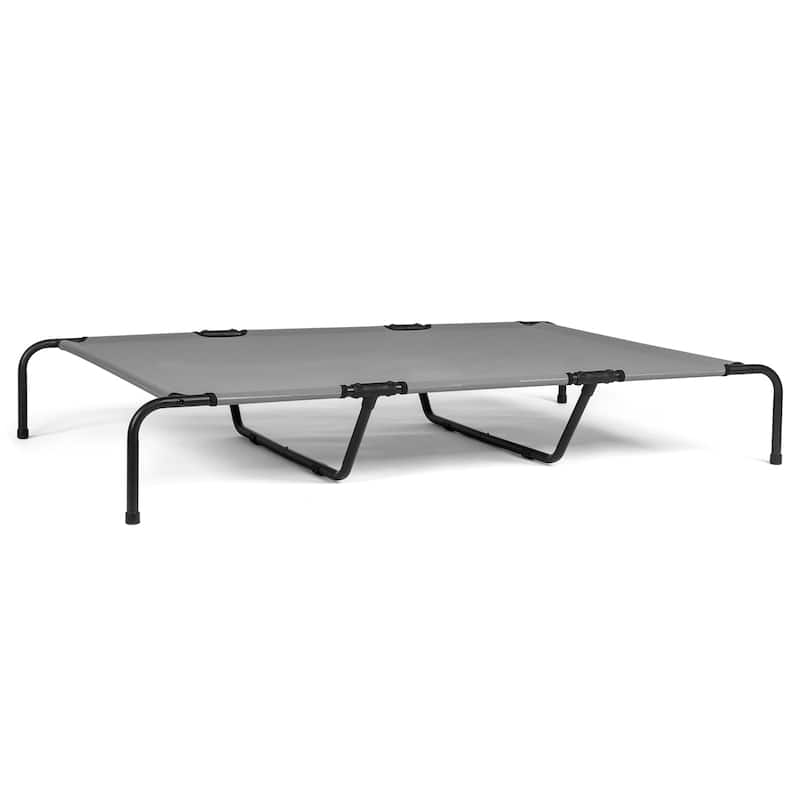 Large Elevated Dog Bed with Powder Coated Steel Frame Suitable for Large Dogs - 60"D x 37"W x 9"H