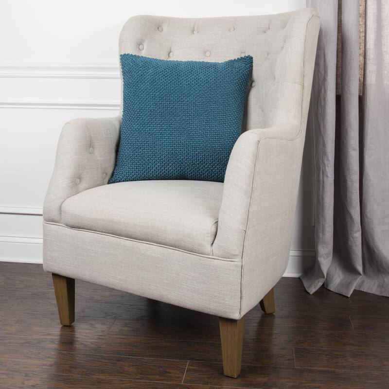 Rizzy Home Transitional Solid Light Texture Throw Pillow, 20-inch