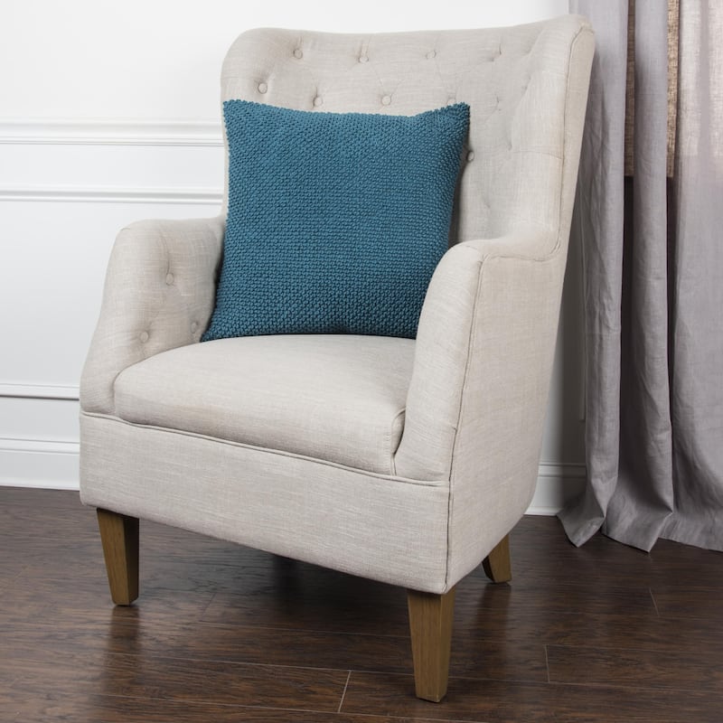 Rizzy Home Transitional Solid Light Texture Throw Pillow