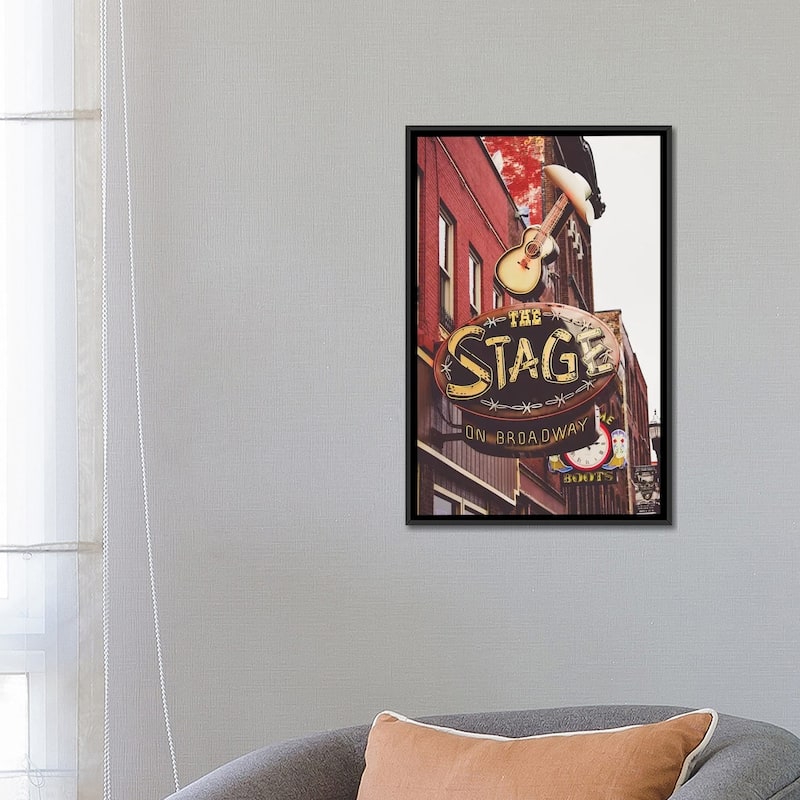 iCanvas "Nashville Neon IV" by Ann Hudec Framed Canvas Print