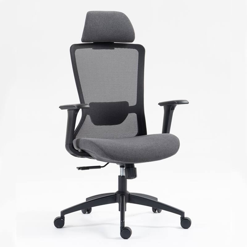 High Back Mesh Office Chair, Breathable Wide Mesh Seat&Seat Depth Adjustment