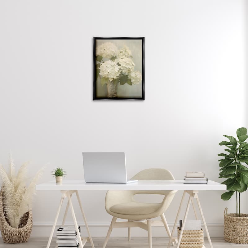 Stupell Faded Country Hydrangeas Framed Floater Canvas Wall Art Design By Arlington Prints