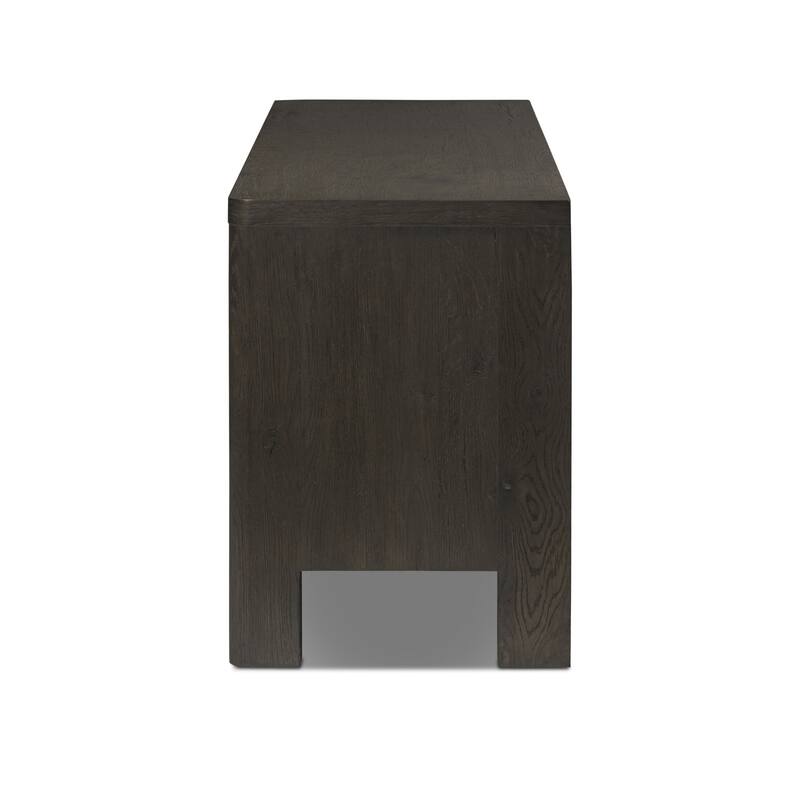 Marie Media Console-Smoked Black Oak Veneer