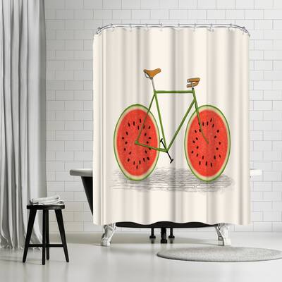 Americanflat 71" x 74" Shower Curtain, Juicy Print by Florent Bodart