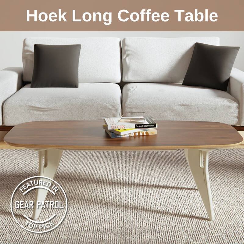 Hoek Long Coffee Table - 47.5" L x 20" W x 15" H