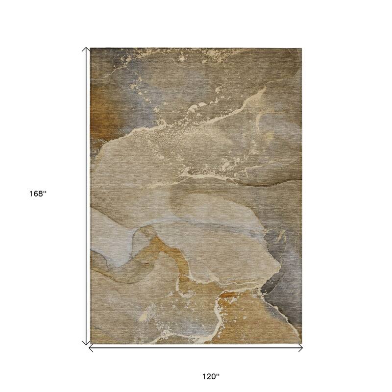 Nane Unique Abstract Weather Resistant Timeless Fusion Runner Outdoor Rug