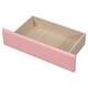 preview thumbnail 44 of 48, Seashell-Shaped Platform Bed Frame with 2 Drawers & LED