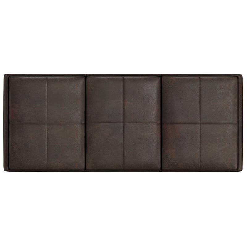 WYNDENHALL Franklin 42-in. Wide Contemporary Rectangular Storage Ottoman