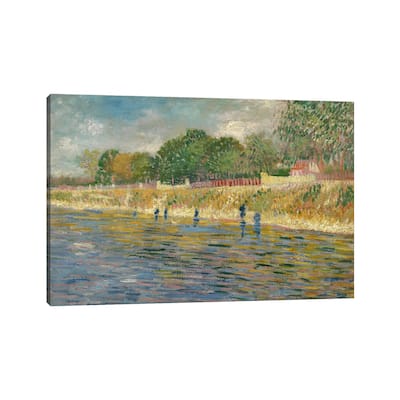 iCanvas "Bank Of The Seine, 1887" by Vincent van Gogh Canvas Print