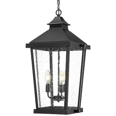 23.5'' Outdoor Pendant Light, 3-Light Outdoor Candle Light