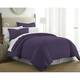 Simply Soft Ultra-soft 3-piece Duvet Cover Set - Purple - King - Cal King