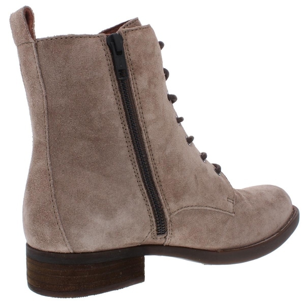 Born Womens Remy Booties Suede Lace-Up 