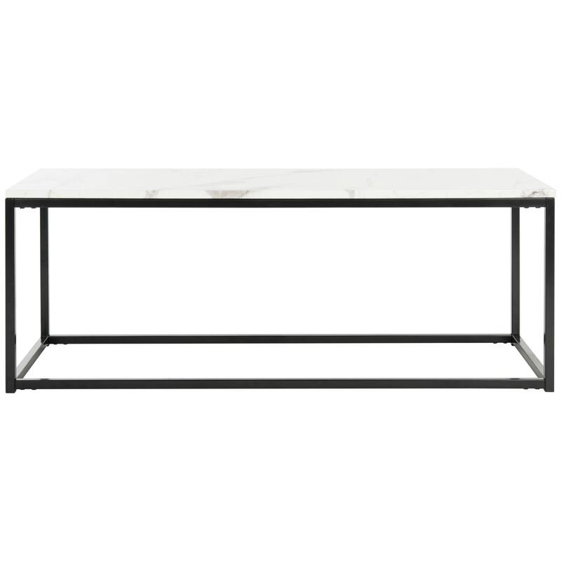 SAFAVIEH Sadije Coffee Table - 19.7" x 47.2" x 17.7" - 20Wx47Dx18H - White