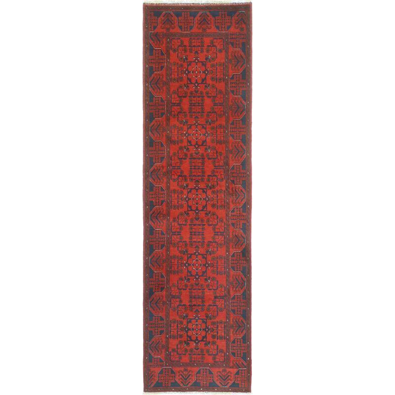 Khal Mohammadi Nathan Red/Navy Runner - 2'7" x 9'5"