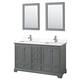 Option Dark Gray / White Quartz Top / Polished Chrome