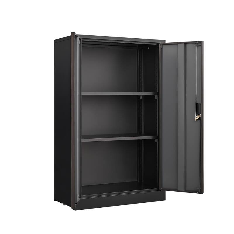 Metal Storage Cabinet With Locking Doors And Adjustable Shelf, Folding Filing Storage Cabinet , Folding Storage Locker Cabinet