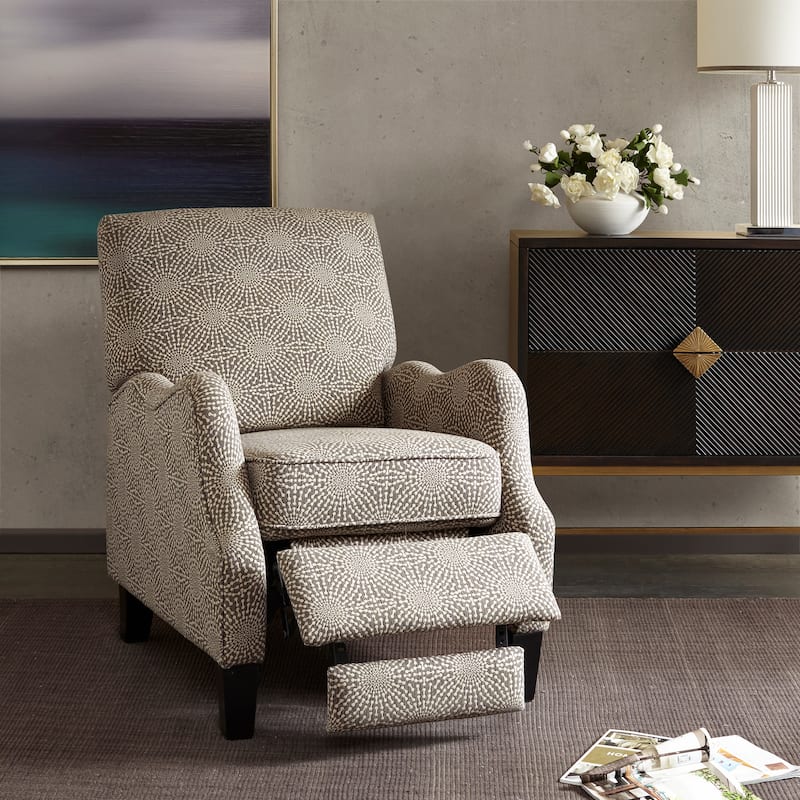 Madison Park Lerna Push Back Recliner - Beige Multi