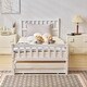 preview thumbnail 13 of 20, Single bunk bed with drag bed twin wooden bed pine particle board drag bed