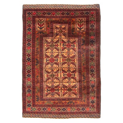 Teimani Brown Rug 2'11" x 4'3" - 2'11 x 4'3