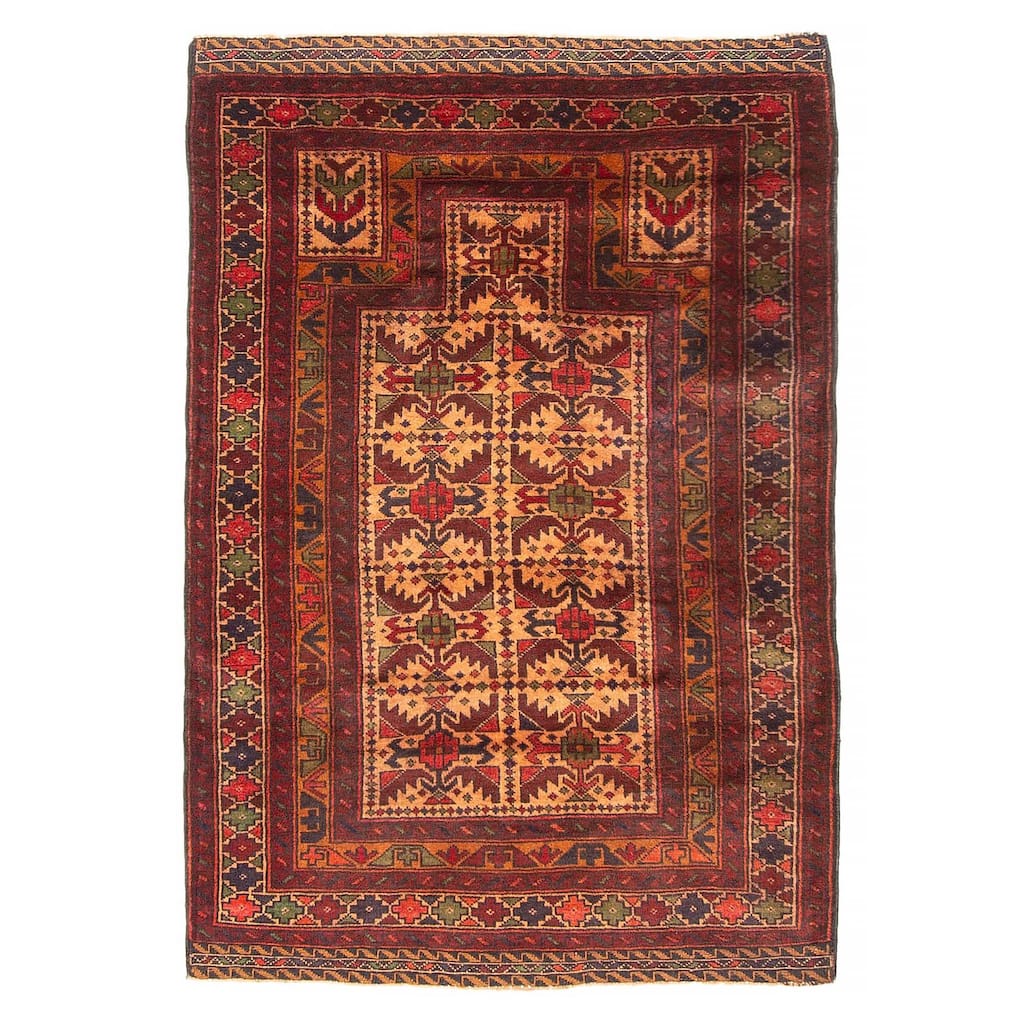 Teimani Brown Rug 2'11" x 4'3" - 2'11 x 4'3