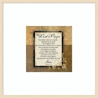 The Lords Prayer by Jennifer Pugh Wood Framed Wall Art Print - Bed Bath ...