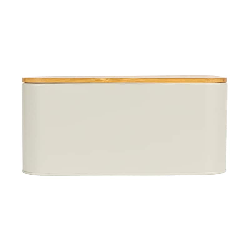 Metal "Bread" Bin with Bamboo Lid