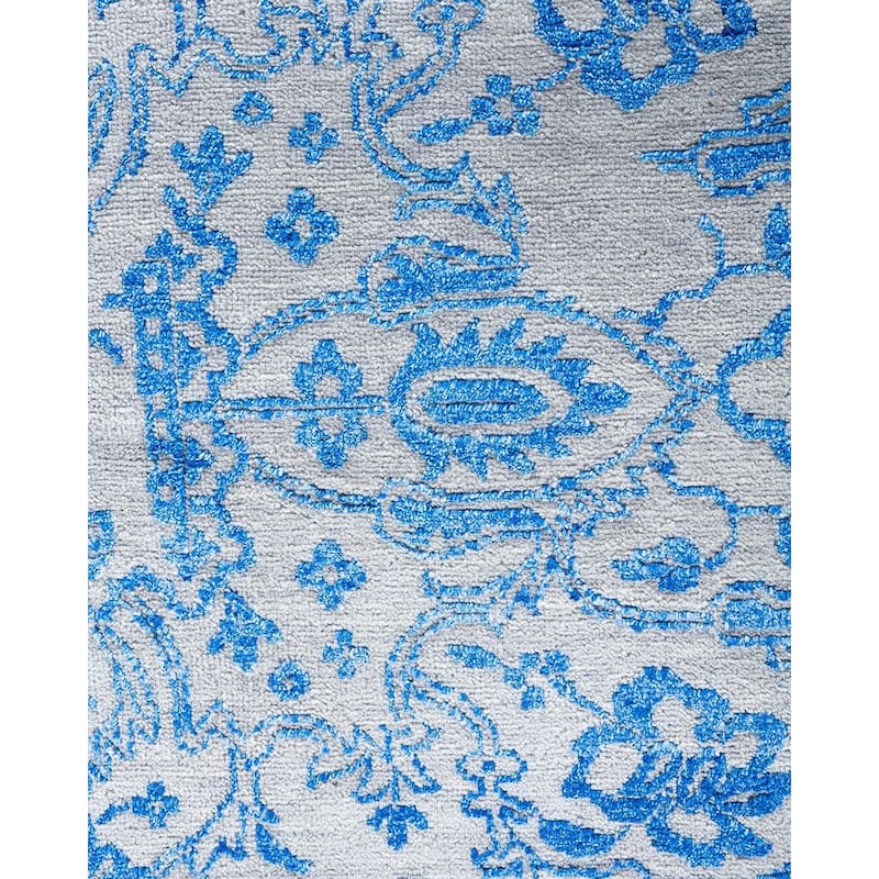 Ikat One-of-a-Kind Hand-Knotted Area Rug - Beige, 8' 1" x 9' 10" - 8' 1" x 9' 10"