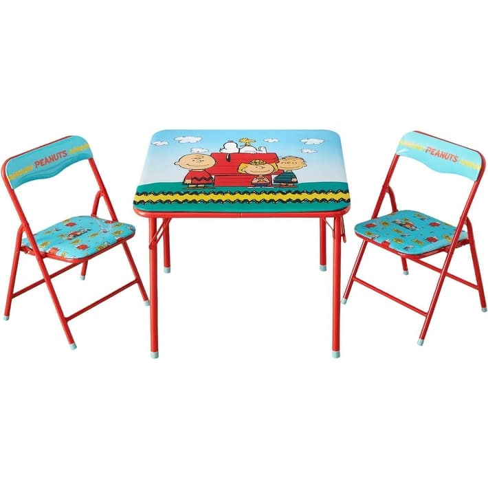 Peanuts 3 Piece Kids Activity Table and Chair Set