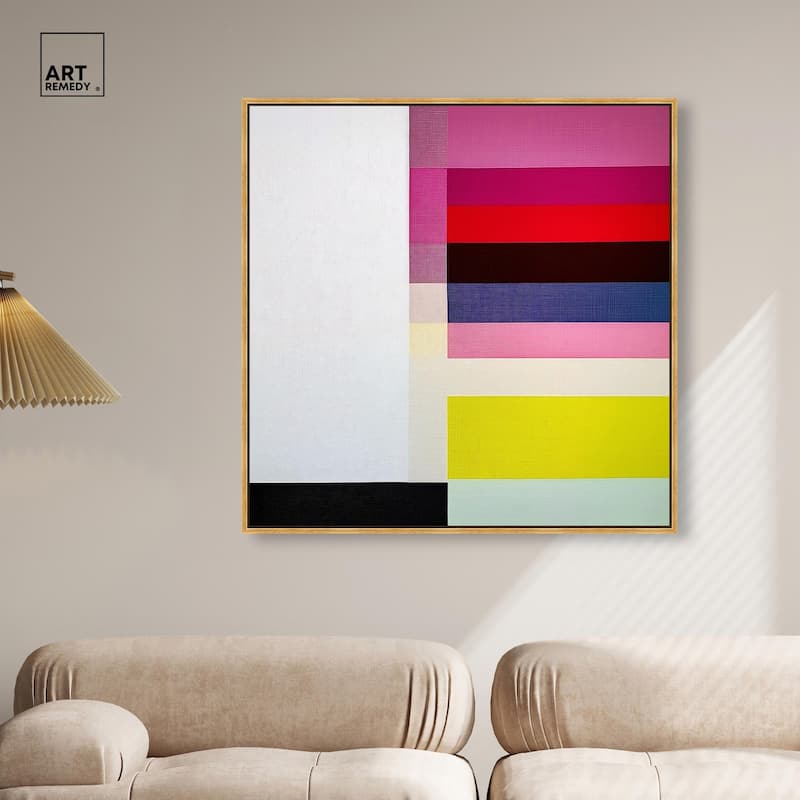 Quadratic Composition Canvas by Art Remedy
