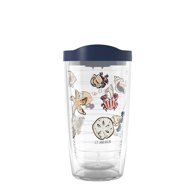 Tervis Shore Search Made in USA Double Walled Insulated Travel Tumbler, Classic - 16oz - 16oz