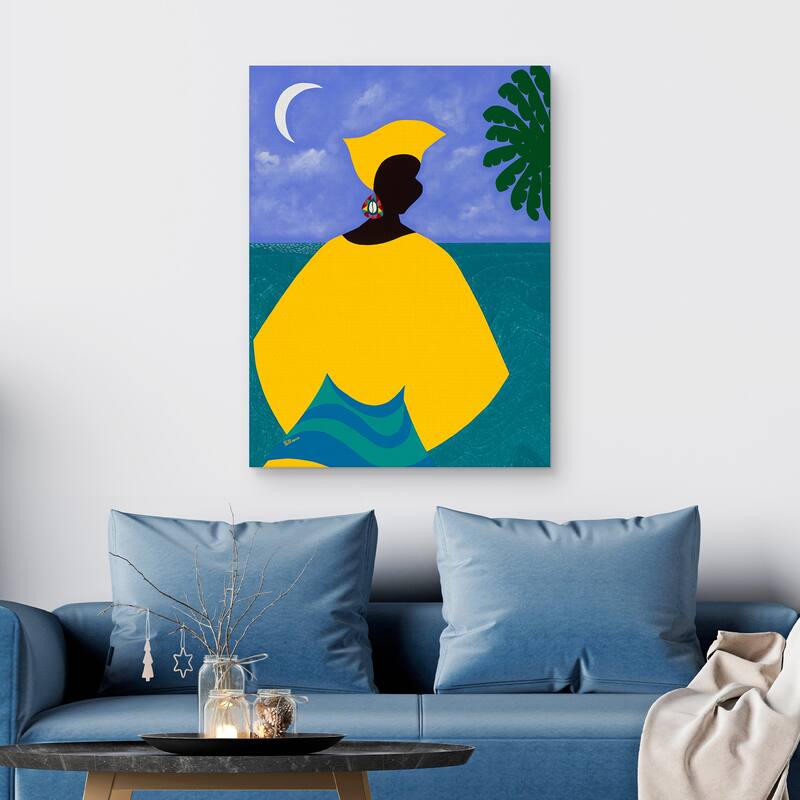 Yemanja Candomble Orisha by Synthia SAINT JAMES Canvas Art Print