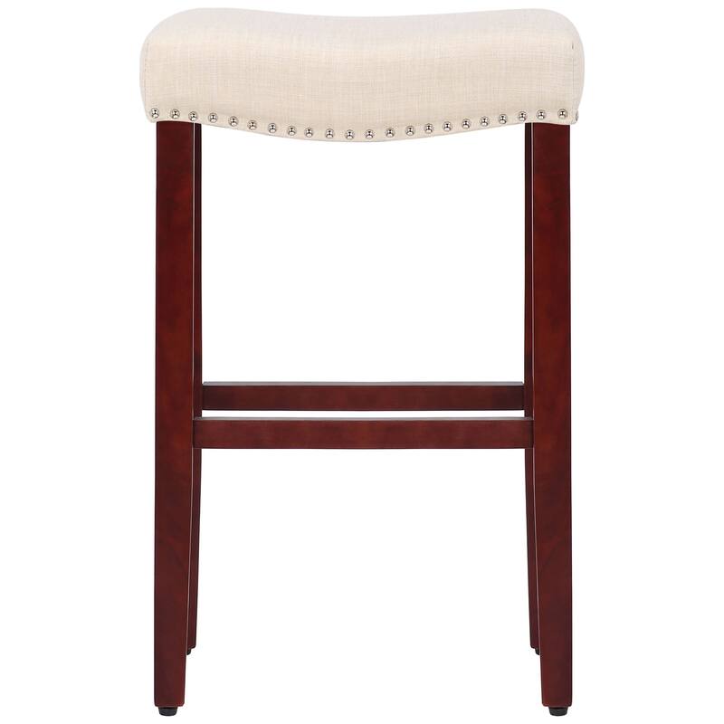 Jameson Upholstered Polyester Cherry 29 Inch Bar Stool (Set Of 2)