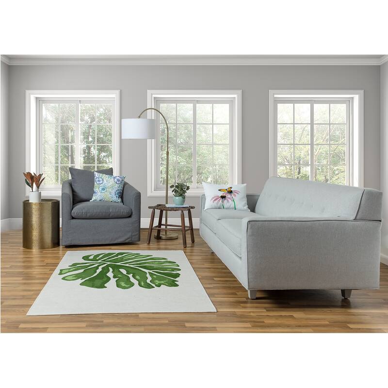 Big Leaf Spring Chenille Rug
