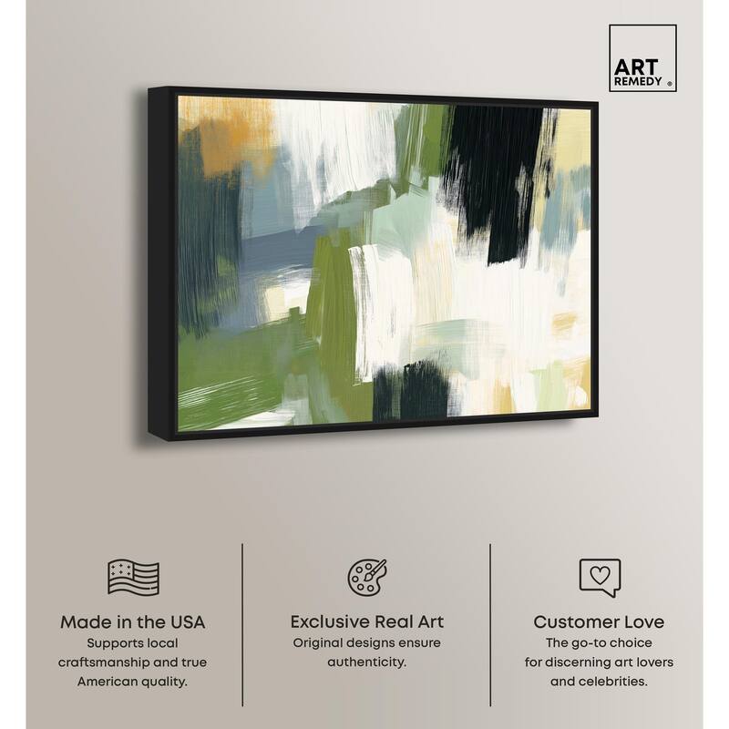 Moss Layers I Canvas by Art Remedy