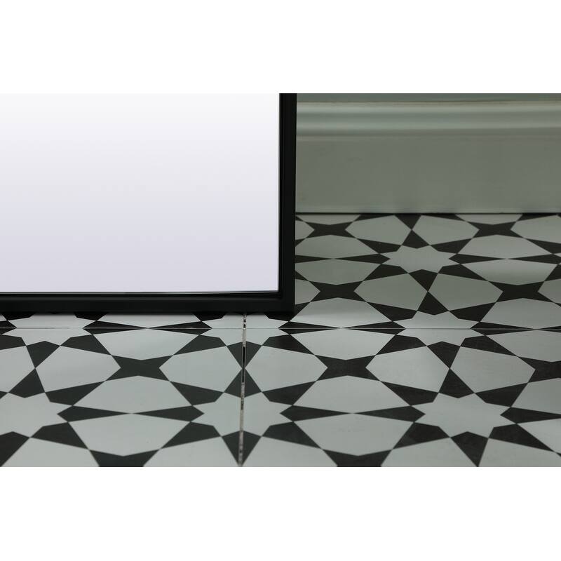 Indigo Home Metal Frame Arch Full Length Mirror 35x72 Inch