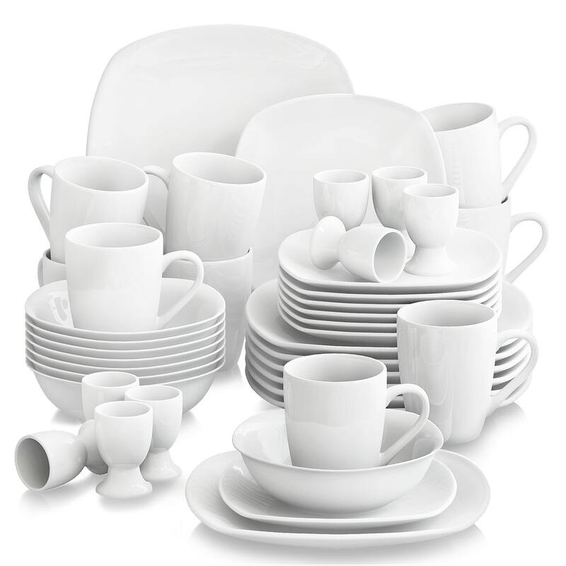 MALACASA Porcelain Modern Dinnerware Set