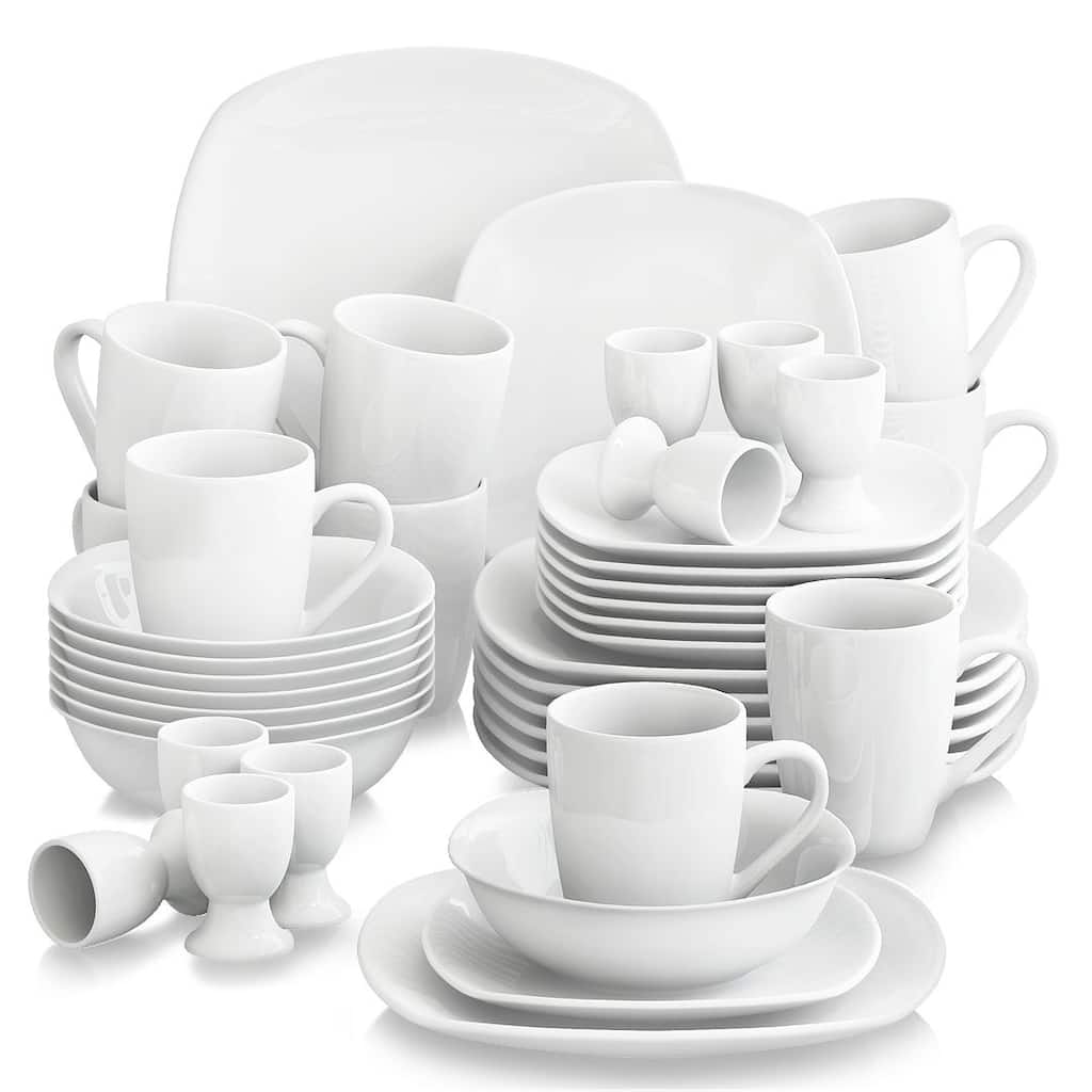 MALACASA Porcelain Modern Dinnerware Set