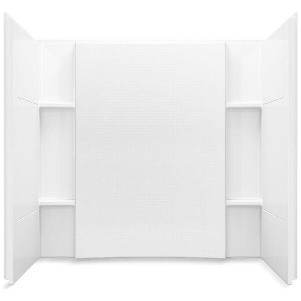 slide 2 of 7, Sterling 71164100 Accord 60" x 36" Vikrell Shower Wall Set with Tile White