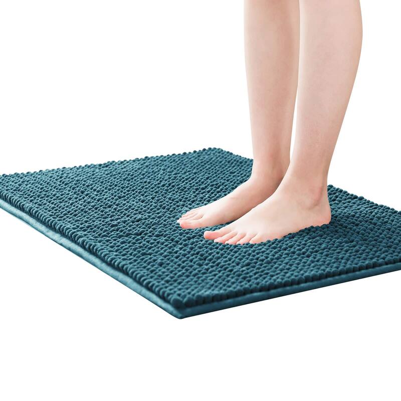 Subrtex Chenille Soft Rugs Super Water Absorbing Shower Mats