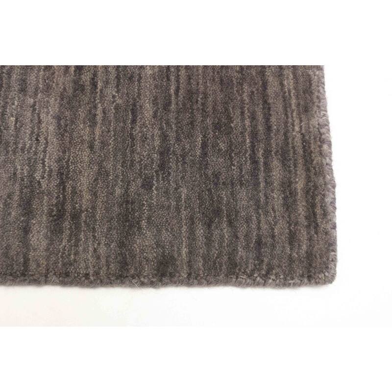 ECARPETGALLERY Hand Loomed Kashkuli Gabbeh Grey Wool Rug - 2'6 x 7'6
