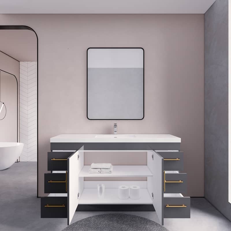 Eliza 60'' Freestanding Vanity with Single Sink