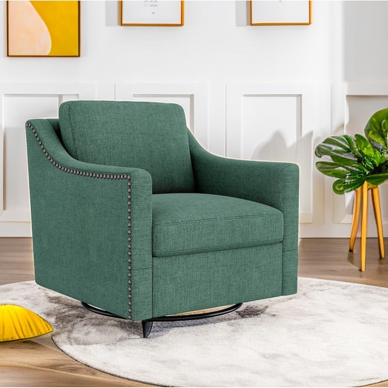 Swivel Accent Chairs for Living Room, 360 Degree Arm Chairs for Bedroom Living Room Chair Bedroom Chair
