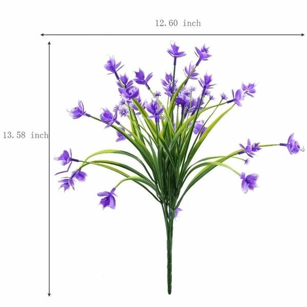 Shop Huaesin Plastic Orchids Flowers 4pcs Artificial Flowering Plants Faux Fake Phalaenopsis Purple Hanging Orchid Flowers Artificial Overstock 27726021