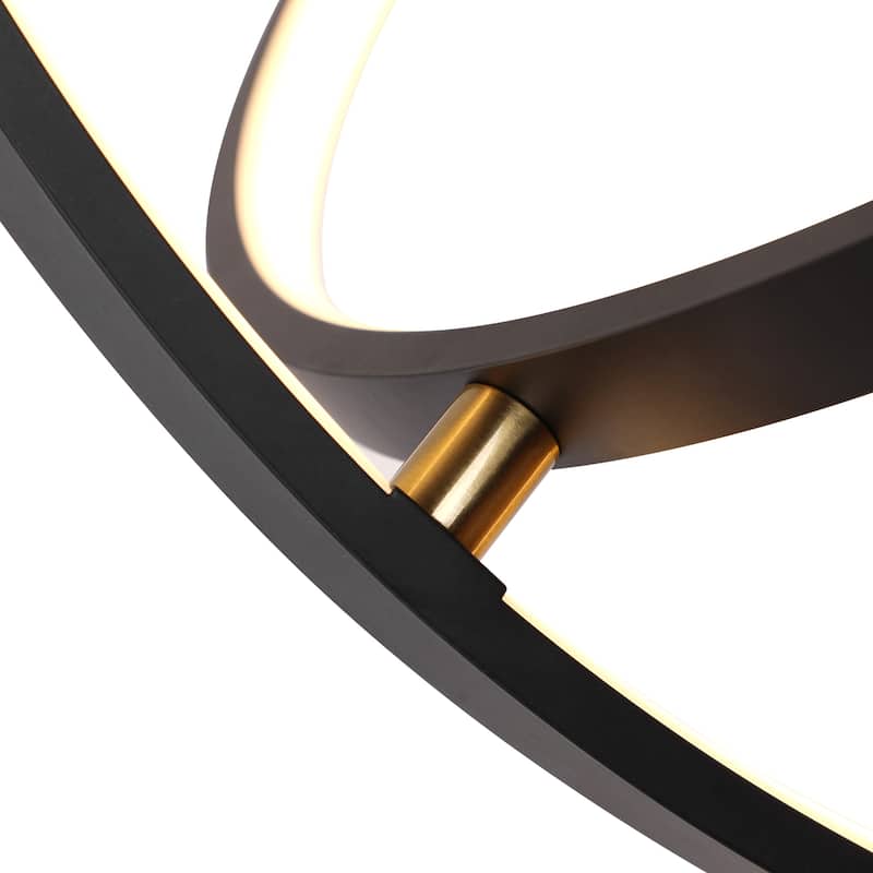 24 Inch Modern LED Globe Orb Chandelier Pendent Light