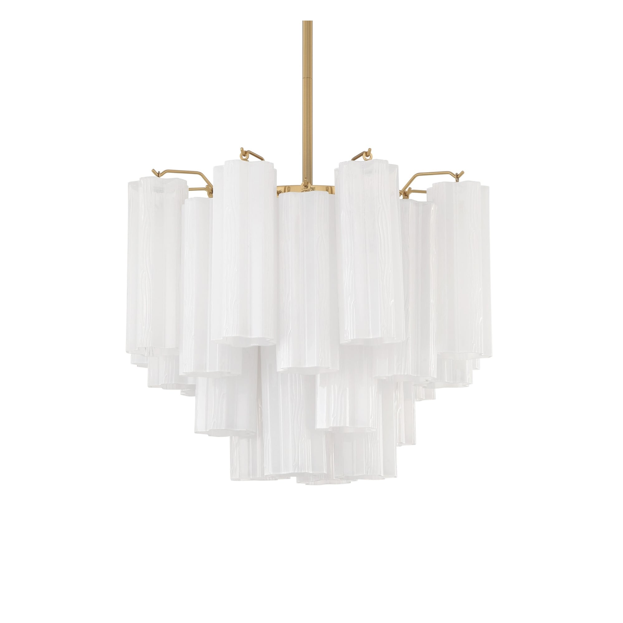 Crystorama Lighting Group ADD-300-WH Addis 4 Light 18" Wide Waterfall
