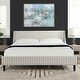 preview thumbnail 29 of 202, Aspen Mid-Century Modern Performance Fabric Low Profile Upholstered Platform Bed