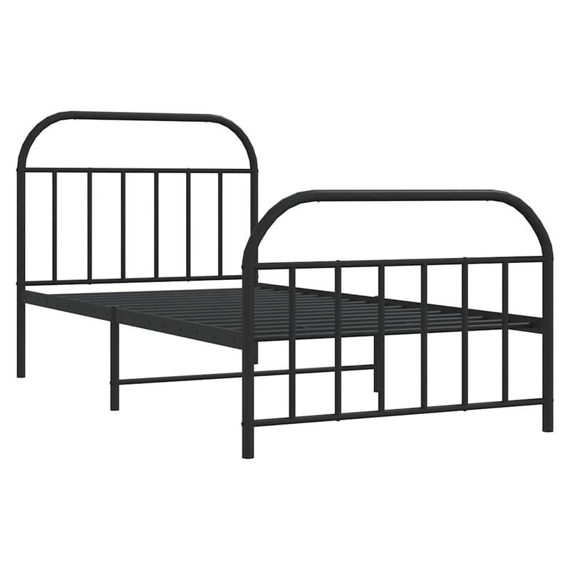 vidaXL 12 Inches Metal Bed Frame No Mattress