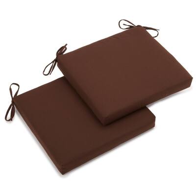 20-inch by 19-inch Twill Indoor Chair Cushion (Set of 1, 2, or 4) - 20 x 19