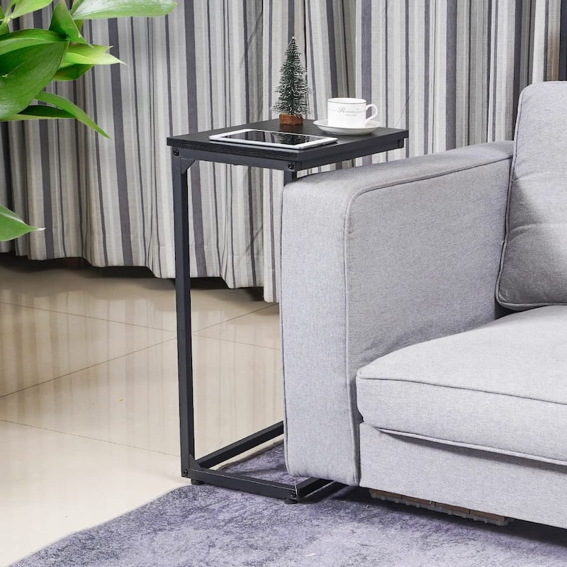 C Tables End Table, TV Trays Set of 2, Couch Table for Small Space, Bedside Tables for Living Room, Bedroom, Office