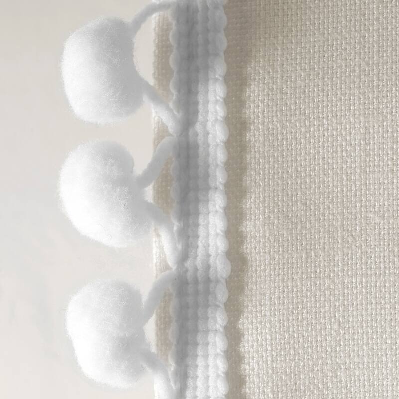 Exclusive Fabrics Bordered Textured Cotton Curtains For Bedroom & Living Room Curtains - Single Panel Drapes